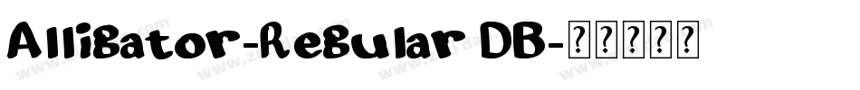 Alligator-Regular DB字体转换
